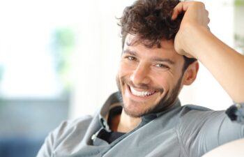 Cheerful middle-aged man with a perfect smile