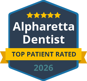 badge top rated dentist alpharetta 2026