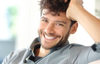 Cheerful middle-aged man with a perfect smile